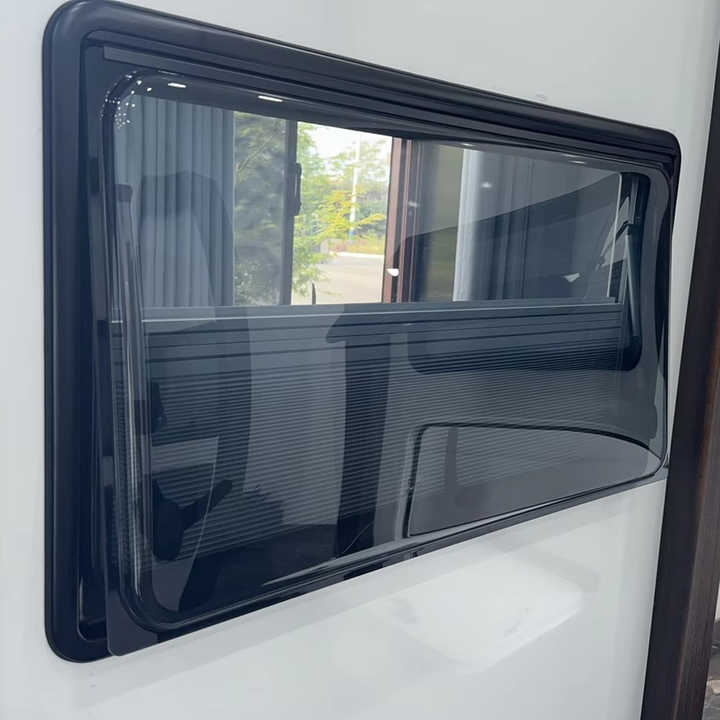 RV Window - Outward Opening with Metal Texture Frame