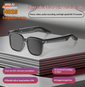 Lunettes Intelligentes Photochromiques à Grande Monture avec Caméra HD 800W, Enregistrement, Traduction IA et Assistant Vocal Intelligent - Product Image 3