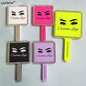 Espejo de Maquillaje con Forma de Corazón y Pedrería, Personalizable con su Logotipo, Espejo Cuadrado para Aplicar Cosméticos - Product Image 4