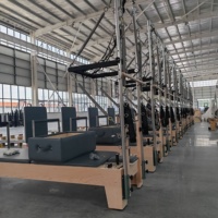 Equipo de Pilates, Máquina de Pilates de Madera de Arce, Reformer de Pilates de Madera de Arce, Torre de Pilates para Estudio de Yoga