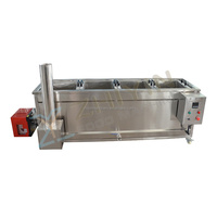 Nouvelle Friteuse Industrielle à Gaz SUS304 pour Frites et Chips 100kg/h, Machine Semi-Automatique pour Ligne de Production de Snacks (Fruits, Noix)