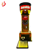 Machine de boxe d'arcade à monnayeur en métal, type 'Big One Punch Bag', équipement de simulation de boxe avec fonctions de coups de poing, de coups de pied et de frappe au pied