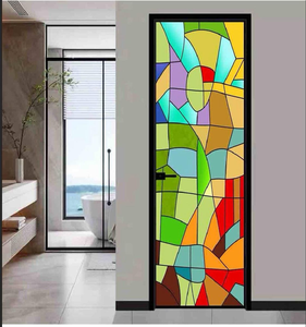Plaque de <span class=keywords><strong>verre</strong></span> décorative en <span class=keywords><strong>cristal</strong></span> style <span class=keywords><strong>Tiffany</strong></span> à texture craquelée personnalisée, motifs multiples, pour décoration de mur rideau - Product Image 5
