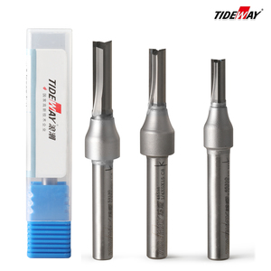 Tideway A1 cấp công nghiệp <span class=keywords><strong>TCT</strong></span> thẳng dao 1/4mm Shank điện gỗ phay cắt tỉa máy tùy chỉnh OEM khắc khe cắm - Product Image 5