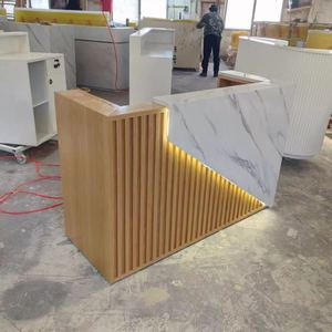 Salon Reception Desk Hair Salon Front Desk Modern Spa <b>Checkout</b> <b>Counter</b> Salon Cashier Bar <b>Counter</b> Beauty Shop Reception <b>Counter</b> - Product Image 5