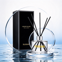 En stock – Bouteilles de diffuseur à bâtonnets ronds de 200 ml, flacons d'huile aromatique, bouteilles de diffuseur en verre vides scellées avec bouchon en liège pour parfum d'ambiance