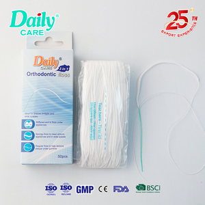 ไหมขัดฟันแบบมีเคลือบแว็กซ์ รสชาติมินต์ สำหรับการดูแลประจำวัน ยี่ห้อ Daily Care ได้รับการรับรองมาตรฐาน ISO/CE เหมาะสำหรับฟันปลอมและเครื่องมือจัดฟัน - Product Image 2