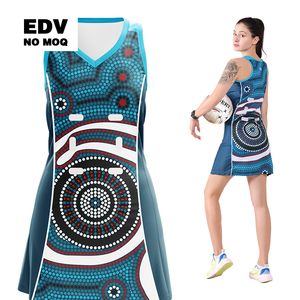 Youth Netball Uniform Dress and Shorts Set for Teenagers' Practice Sessions High Performance Fabric with Custom Logo Suitable - Product Image 6