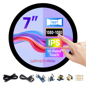 Pantalla táctil capacitiva redonda Waveshare de 7 pulgadas, resolución de 1080 × 1080, panel de pantalla IPS, tacto de 10 puntos, unión óptica K596 - Product Image 6