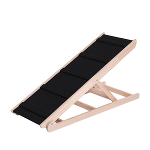 Escalier pliant et réglable en bois pour animaux de compagnie, 106x36x8cm, pour accès au lit - Product Image 5