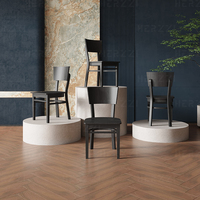 Chaises de salle à manger et de restaurant confortables à dossier haut pour coiffeuse de salon de café avec siège de cadre