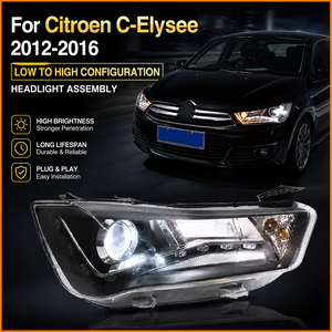 Pour Citroën C-Quatre <span class=keywords><strong>C4</strong></span> Sega 2012-2016 Facelift : Phare avant automatique avec lentille de projecteur Bi-LED et <span class=keywords><strong>DRL</strong></span> séquentiel, Plug and Play - Product Image 2
