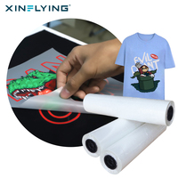 Película PET de Transferencia de Calor DTF Blanca XINFLYING de 30cm/60cm para Ropa - Despegue en Caliente, Tamaños Personalizados