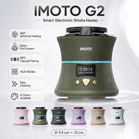 IMOTO Mini Chicha Électronique Portable, Tête de Chicha sans Flamme, Chauffage sans Charbon, Finition Laquée, Goût Pur, Sans Odeur