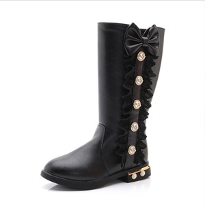 Mix color inverno bambini bambina bambini tacchi alti stivali lunghi alla coscia scarpe - Product Image 1