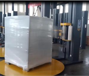 Machine d'emballage de palettes entièrement automatique et personnalisable pour cartons d'entrepôt, machine d'emballage verticale à <span class=keywords><strong>film</strong></span> continu - Product Image 4