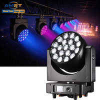 Projecteur Lyre à Effet Spectaculaire 19*60W LED RGBW Effet Œil d'Abeille, Zoom Illimité, Rotation, Éclairage Scénique pour Concert