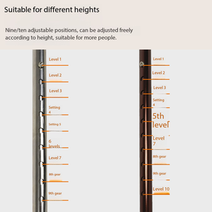 Bastones telescópicos de acero inoxidable con una sola pata, mango de material PC, bastones para personas mayores, muletas ajustables - Product Image 3