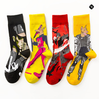 Nouveau Design Hotselling Femmes et Hommes Chaussettes Vintage Style Street Skateboard Middle Tube Chaussettes
