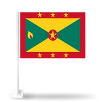 Drapeau de toit de voiture personnalisé Kosrae, drapeau national en polyester avec mât en plastique et base de fixation pour toit pour affichage extérieur sur voiture