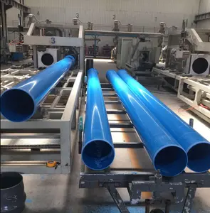 Colori e dimensioni personalizzati dimensioni pozzo d'acqua pozzo d'acqua tubi di rivestimento in pvc e tubo dello schermo colore blu per la perforazione di pozzi d'acqua