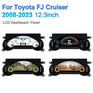 หน้าจอแสดงผลความเร็วแบบดิจิตอลสำหรับรถยนต์โตโยต้า FJ Cruiser ปี 2008-2023  แผงหน้าปัดแบบ LCD  ชุดมาตรวัดดิจิตอล  หน้าจอแสดงผลเสมือนจริง - Product Image 3