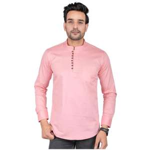 Algodón Kurta de alta calidad para hombres Base corta cómoda para fiestas Ropa de verano formal elegante Precio al por mayor de moda - Product Image 1
