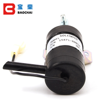15471-60010 BAOCHAI Solénoïde d'arrêt moteur Kubota pour générateur diesel, électrovanne de coupure de carburant pour moteurs Z482 D722 B1550