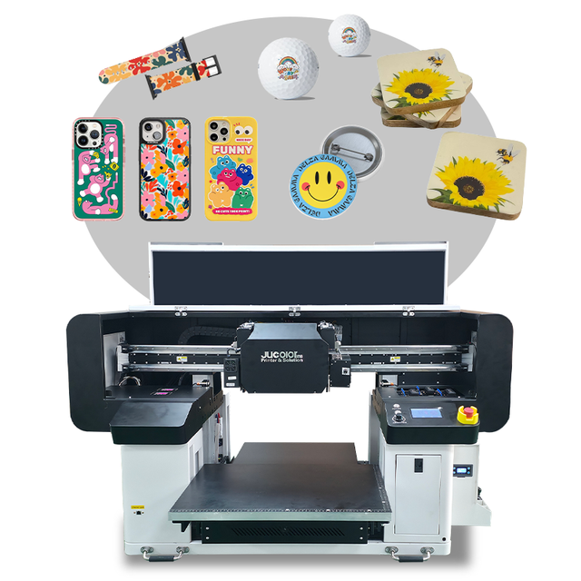 UV Inkjet Printer for Phone Cover and PVC ID Card Printing Leather Compatible Flatbed Design