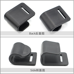 <b>Plastic</b> <b>Hooks</b> For Stroller Bags B106 B110 25Mm Inner Diameter Foldable Click Installation PP Material - Product Image 3