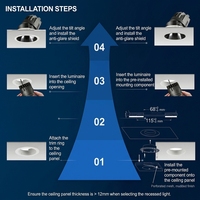 Downlight LED Dimmable à Contrôle Intelligent Zigbee DALI pour Hôtels et Espaces Commerciaux – Nouveau Design Modulaire D4i en Alliage d'Aluminium Réglable COB