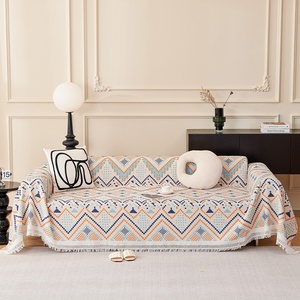 Manta <span class=keywords><strong>de</strong></span> sofá <span class=keywords><strong>de</strong></span> chenilla estilo bohemio DL, suave y afelpada con flecos, decoración boho para el hogar, funda <span class=keywords><strong>de</strong></span> sofá al por mayor para sala <span class=keywords><strong>de</strong></span> estar OEM - Product Image 1