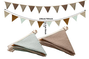 Guirnalda de Cumpleaños de Algodón con Diseño de Latte Art para Habitaciones Infantiles y Guarderías, Decoraciones Colgantes - Product Image 5