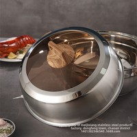 Cuisinière vapeur multicouche en acier inoxydable 304 Yolecen, épaissie, multifonctionnelle et à trois niveaux, idéale comme cadeau