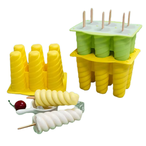 Offre Spéciale Six cavités spirale yaourt et fruits Popsicle moule bricolage bac à glace pour bâtons - Product Image 4
