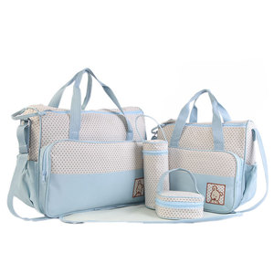 Grande capacidade portátil viagem mamãe fralda, mochila multifuncional impermeável organizador de fraldas do bebê mudando cama - Product Image 4