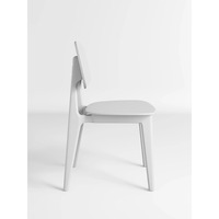 Chaise de salle à manger empilable sans accoudoirs, en plastique épaissi, style moderne et minimaliste, non rotative et non pliable, pour usage domestique et commercial