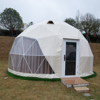 Dôme géodésique de luxe de 6 m en tissu PVC transparent, tente igloo pour fêtes en plein air, jardin, sports - Double couche avec structure en acier