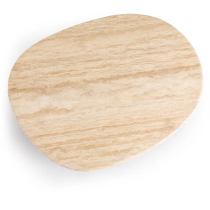 Venta directa de fábrica, <span class=keywords><strong>mesa</strong></span> central con patas de madera maciza, <span class=keywords><strong>mesa</strong></span> de <span class=keywords><strong>centro</strong></span> moderna Irregular de <span class=keywords><strong>travertino</strong></span> para sala de estar de lujo - Product Image 5