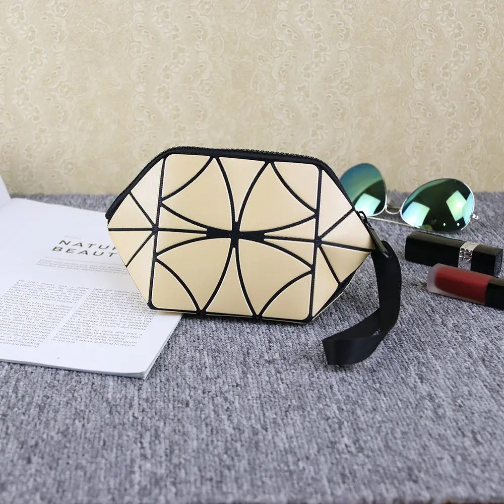 Borsa 2024 nuova moda personalizzata piccola borsa cosmetica geometrica rombica colorata colorata borsetta pochette