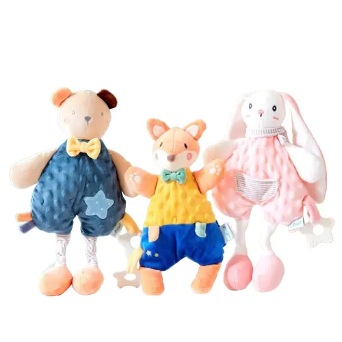 Diskon besar mainan boneka mewah grosir boneka bayi binatang kartun imut berkualitas tinggi boneka menenangkan bayi