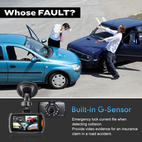 DVR mobil kamera dasbor WIFI g-sensor mobil perekam Video 1080P kamera tampilan belakang visi malam Monitor parkir sudut lebar 170
