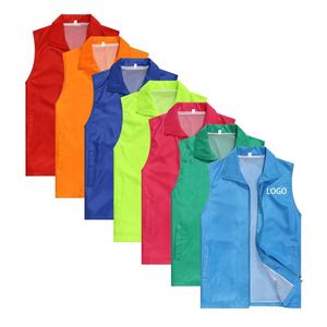 Chaleco de Trabajo Multicolor con Serigrafía Unisex al por Mayor para Hombres, Uso de Seguridad, Voluntariado y Publicidad Promocional, Tallas M~3XL - Product Image 1