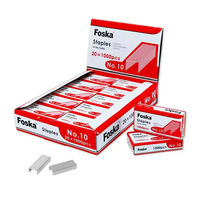 Foska Fil galvanisé antirouille super rentable No.10 Agrafes en argent pour fournitures de papeterie de bureau scolaire