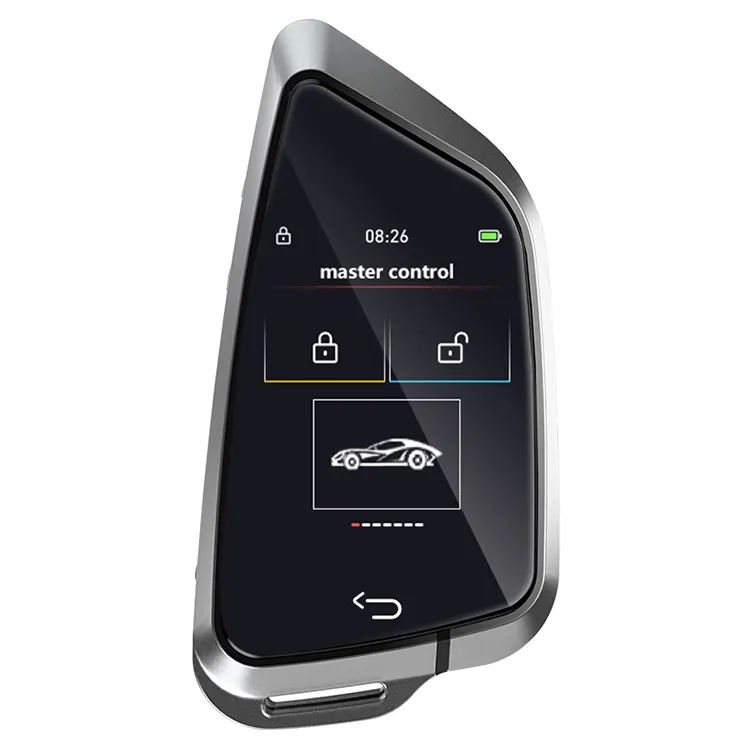 도매 제조 업체 열쇠가없는 항목 푸시 시작 중지 자동 잠금 키 LCD 터치 스크린 스마트 원격 자동차 키 B-MW