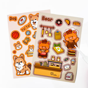 Adesivi Personalizzati con LOGO e Forma su Misura, Fogli A4 <span class=keywords><strong>A5</strong></span> Stampati, Adesivi in Vinile Trasparente Impermeabile Opaco Lucido per Bambini, Taglio a Bacio - Product Image 1