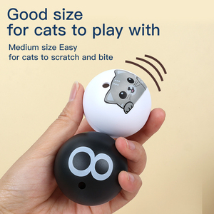 Plastic Movement Squeaky Pet <strong>Cats</strong> <strong>Toys</strong> <strong>Ball</strong> Interactive Dog <strong>Toys</strong> with Ringing Bell - Product Image 6