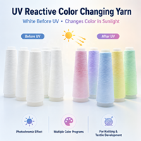 Hilo que Cambia de Color, Hilo Reactivo a los Rayos UV, Hilo Fotocrómico para Tejido, Desarrollo de Tejidos Inteligentes, Hilo Funcional Personalizado