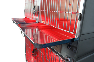 304 Stainless Steel Reusable Touchscreen Large Animal Pet Hospital Veterinary Clinic Cat <strong>Dog</strong> <strong>Heating</strong> Red Light Therapy <strong>Kennel</strong> - Product Image 5