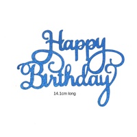 Décorations de gâteau 'Joyeux Anniversaire' multicolores en panneau KT, imprimées numériquement, modernes et exclusives, fabriquées en Chine, pour scènes de fête et desserts